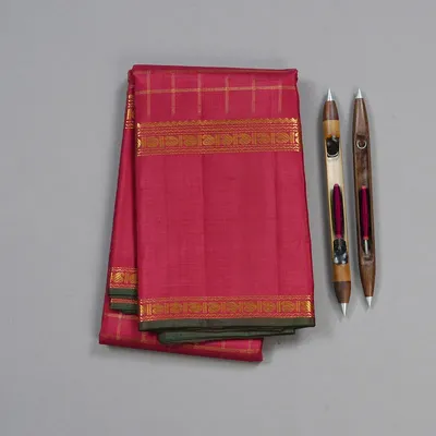 Hayagrivas Maroon Handloom Kanjivaram Silk Saree KBD1893B4-1