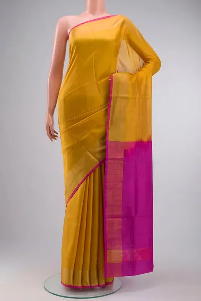 Yellow Uppada Silk Saree